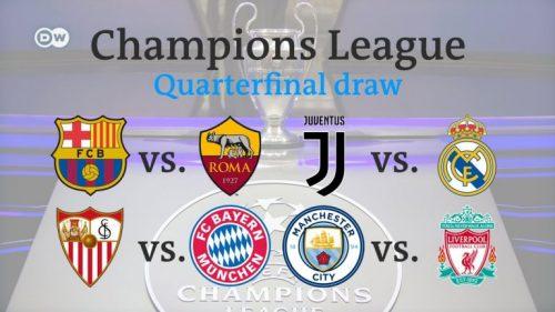 Full UEFA Champions League Draw Results For The Quarterfinals