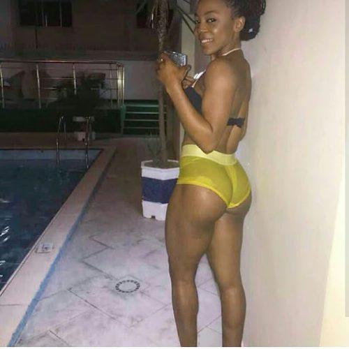 Ex BBNaija Housemate Ifu Flaunts Bare Butt While In Sheer Swimwear
