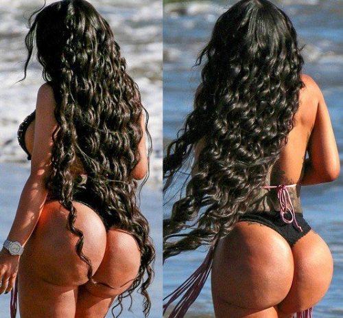 Blac Chyna flaunts her massive curve in see-through thong bikini for Malibu photoshoot