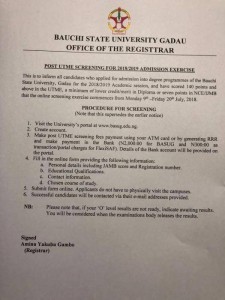 BASU Post-UTME 2018: Cut-off Mark, Eligibility And Registration Details