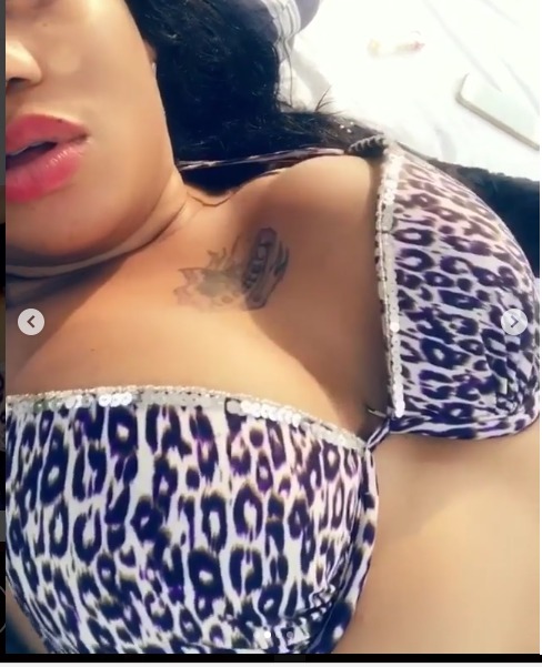 Toyin Lawani Strips Down To Nothing But Underwear In New Photos