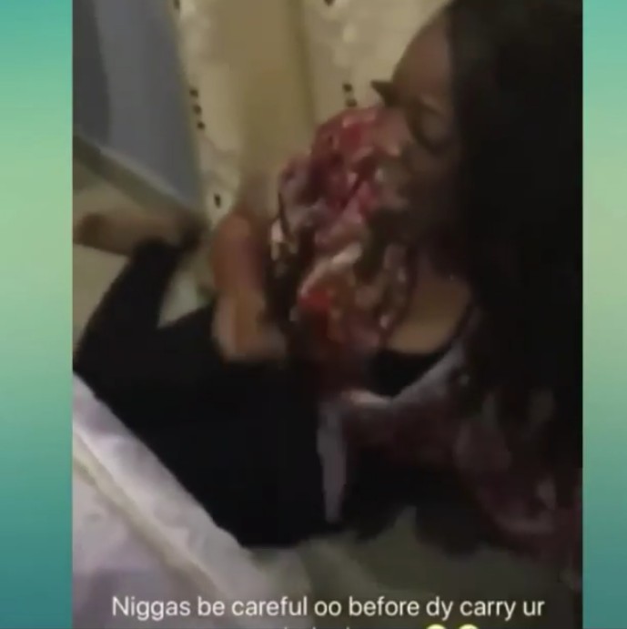 Slay Queen Caught And Beaten for Stealing Sperm From Man she Hard Sex with (Watch video)