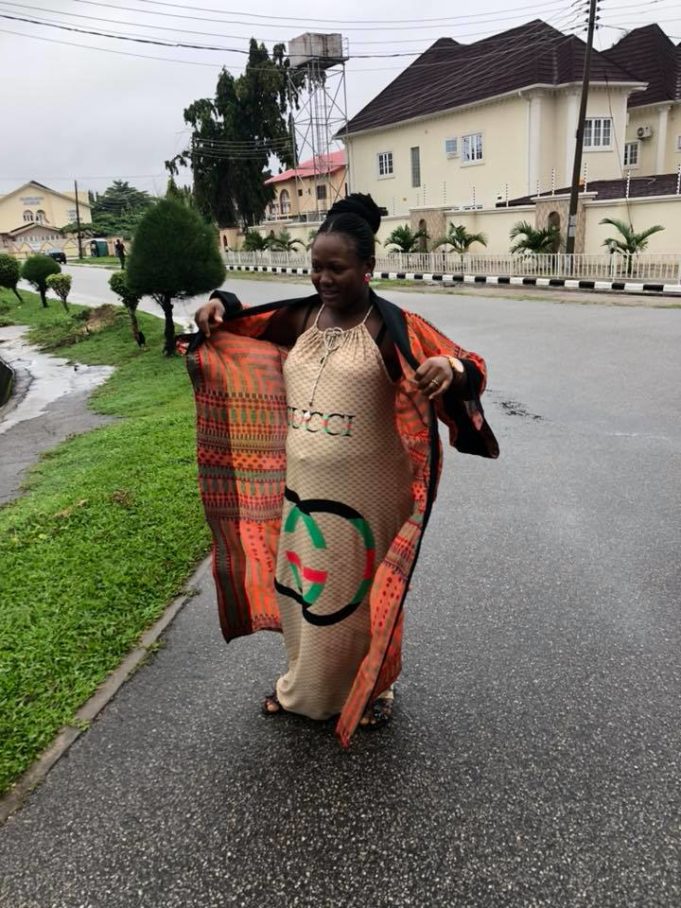 After Five Failed Attempts, Nigerian Lady Disguises As A Pregnant Woman To Get Her PVC Fast (Watch)