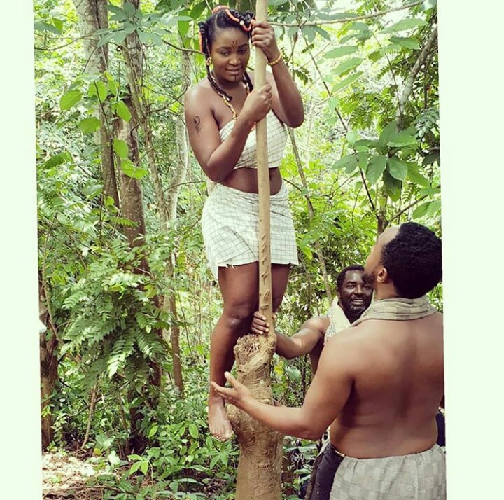 Actress Chizzy Alichi Shares Photos Of Her Pictured On Set With Emeka Amakeze (Watch Video)