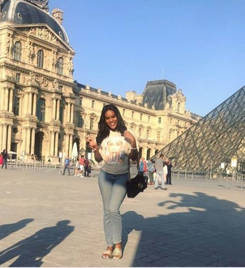 Emma Nyra Makes First Appearance Since Welcoming Her Twin Babies; She Looks HOT! (See photos)