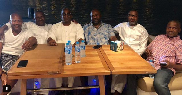 Internet Users React Over Photos Of Nigerian Billionaires Chilling During Sallah