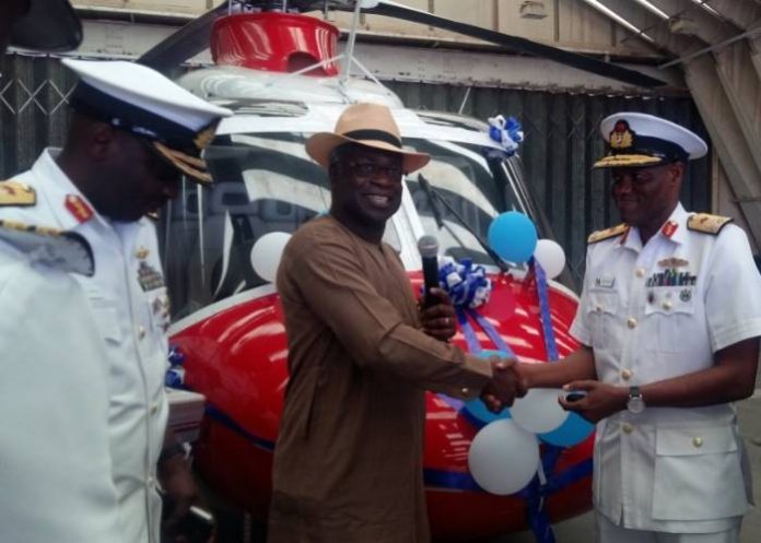 The Nigerian Maritime Administration and Safety Agency (NIMASA) on Friday handed over its 16-seater AW149 Search and Rescue helicopter to the Nigeria Navy (NN) for for better maritime domain security.