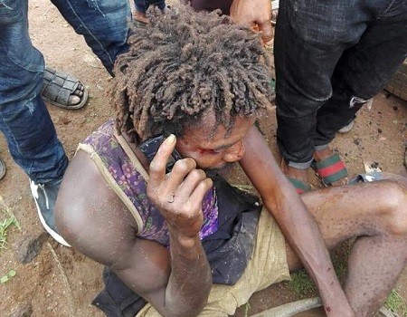 PHOTO: Suspected Ritualist Who Pretends To Be A Mad Man Arrested With Charms