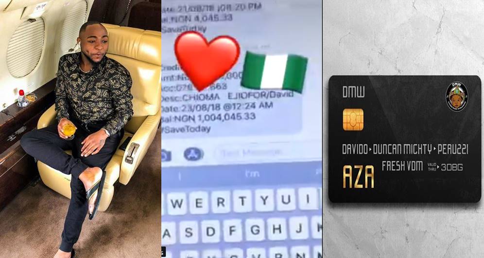 We rise by lifting others Singer Davido Gives Another Fan ₦1 Million
