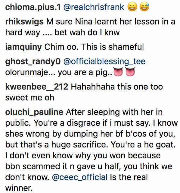 ‘Nina And I Are Not Dating’ – Miracle Begs Fan To Stop Attacking Nina