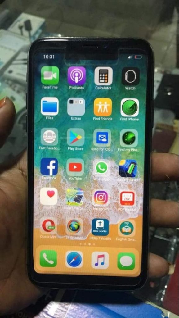 Man Shocked After Buying an Iphone X That Has Google Play Inside (photos)