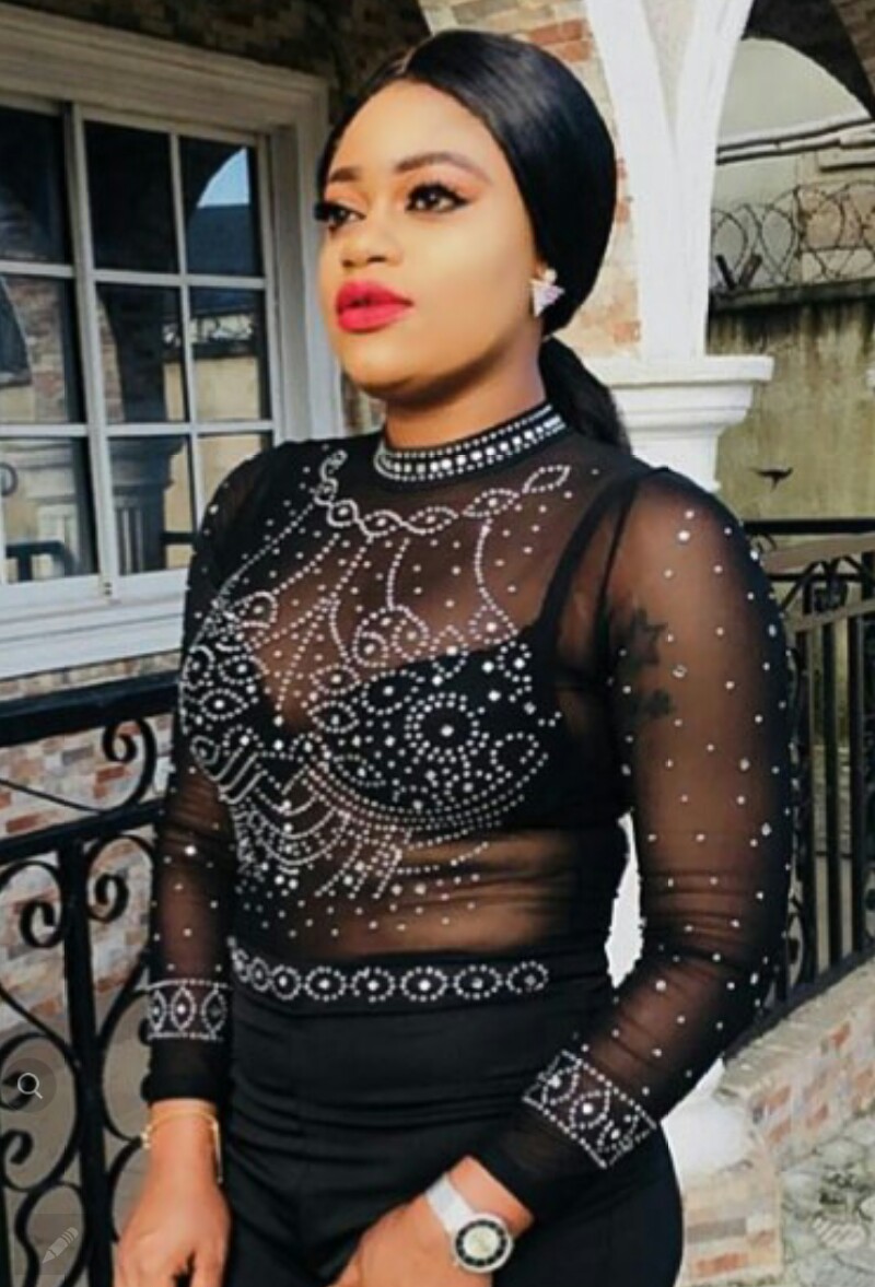 Actress Victora Kolawole Shows Off Her Selling Point As She Rocks See-Through Dress (photos)