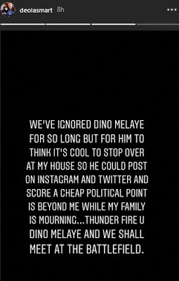 ‘You are a Coward, Thunder Fire You’- Senator’s Daughter Blast Dino Melaye