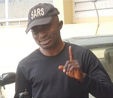 Fake SARS officer, Tijani Omeka arrested in Abuja (Photo)