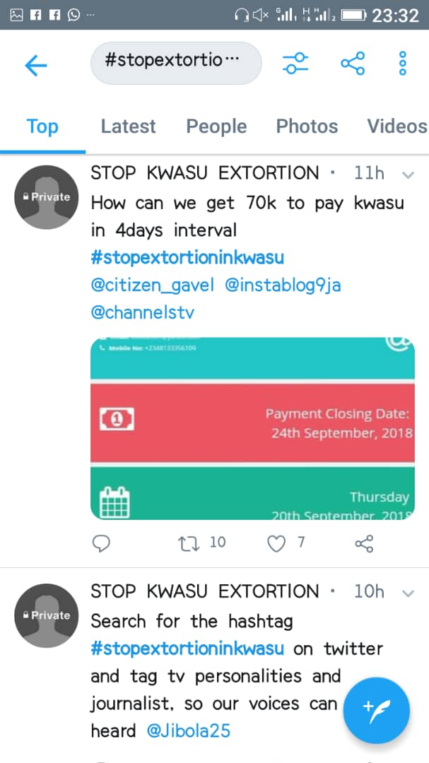 Enough Is Enough! Kwasu Students Cry Out Against Extortion By School