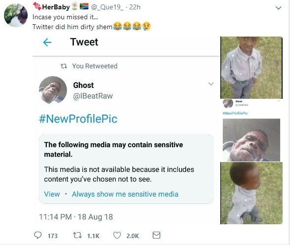 Hilarious! Man Changes His Profile Picture And See What Twitter Did To It (Photos)