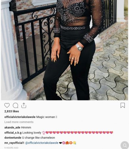 Actress Victora Kolawole Shows Off Her Selling Point As She Rocks See-Through Dress (photos)