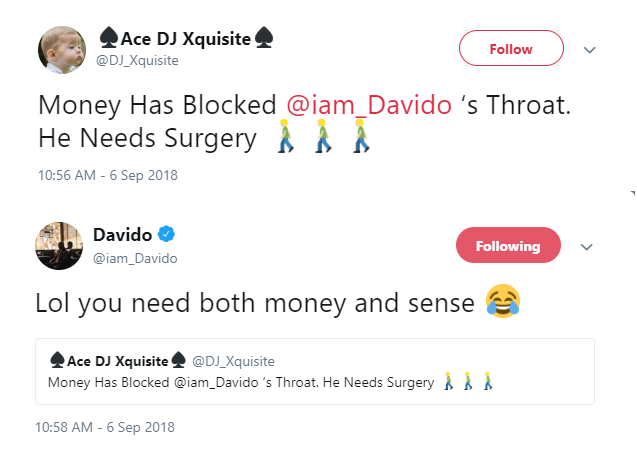 Davido Comes For Troll Who Advised Him To Undergo Voice Surgery