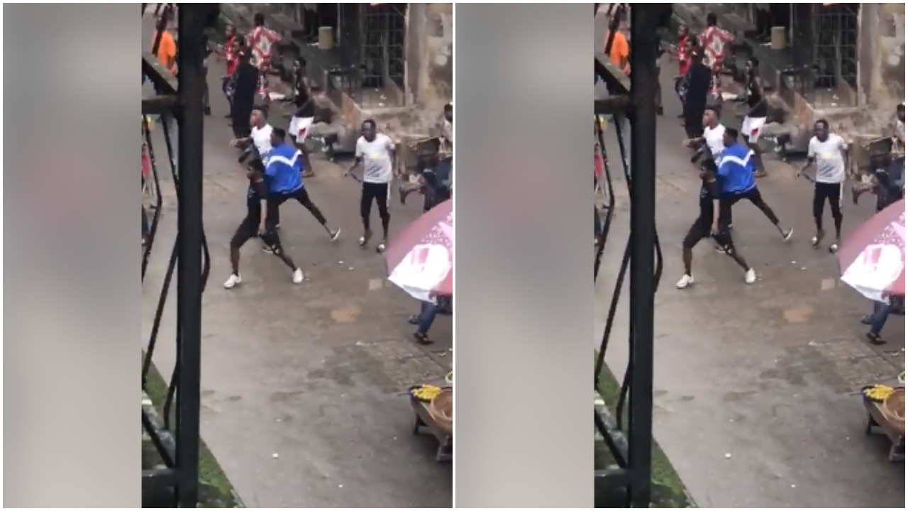 Gunshots As Armed Street Boys Clash In Lagos, Residents Raise Alarm (Photos & Video)
