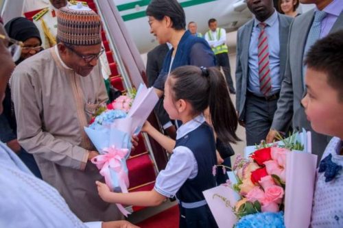 In Pictures: President Buhari arrives in China for FOCAC Summit