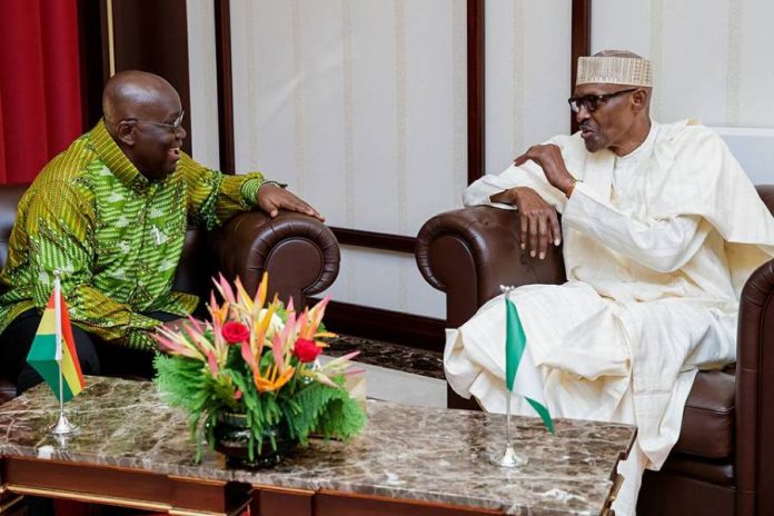 Muhammadu Buhari confers with Nana Akufo-Addo over attacks on Nigerian traders in Ghana