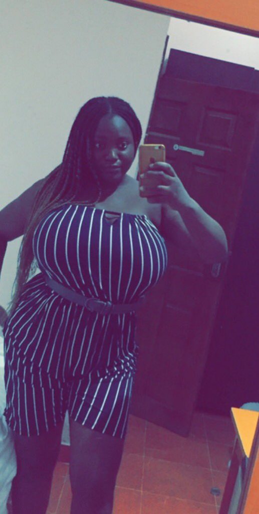 Nigerian Lady With Massive Bo-obs Attempts To Break The Internet As She Shows Them Off (Photos)