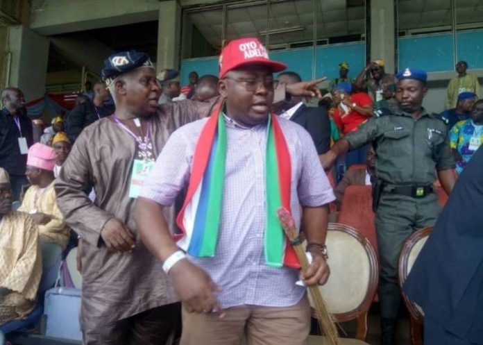 Adebayo Adelabu is the only aspirant left at the governorship primary election of the All Progressives Congress (APC) in Oyo state.