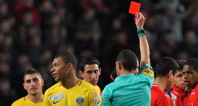 PSG Striker Mbappe Handed 3-Match Ban After Red Card