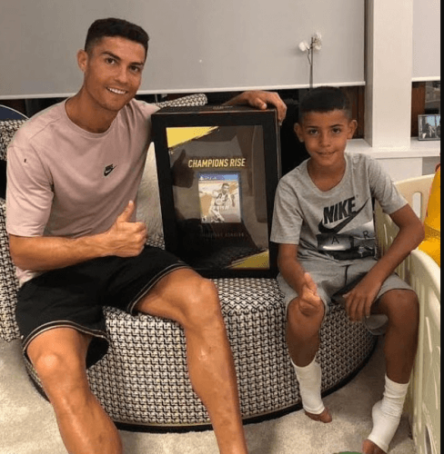 Ronaldo Receives The World's First Copy Of Fifa'19 With Himself On The Cover (Photo)