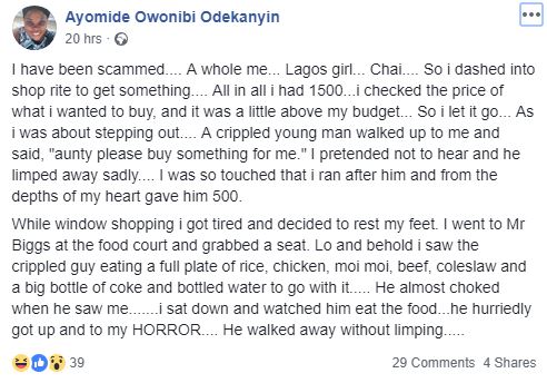 Slay Queen Reveals How She Was Scammed in the Strangest Way Yesterday in Lagos