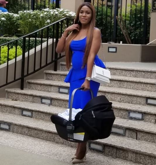 Super Woman! Linda Ikeji Glows As She Steps Out for the First Time Since Birth of Jayce (Photos)
