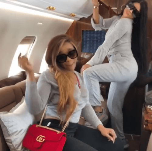 Toke Makinwa Twerks With Her Curvier Hips Inside A Private Jet After Being Slammed