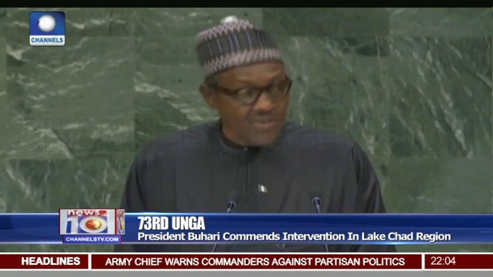 WATCH Buhari address 73rd Session of United Nations General Assembly | Full Speech