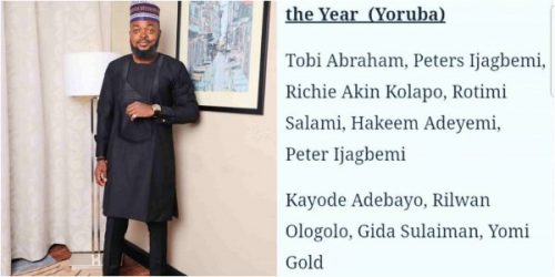 Yomi Gold Angrily Blast Magazine For Nominating Him As A Promising Actor