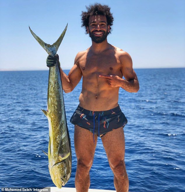 Liverpool Star, Mohamed Salah, Turns Fisherman (Photos)