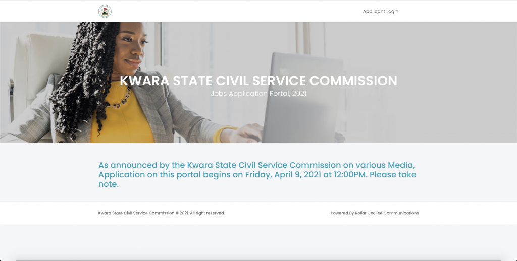 www.kwaracscjobportal.com Application Portal Login | Kwara State Civil Service Website for Recruitment 2021 : Recruitment Beam